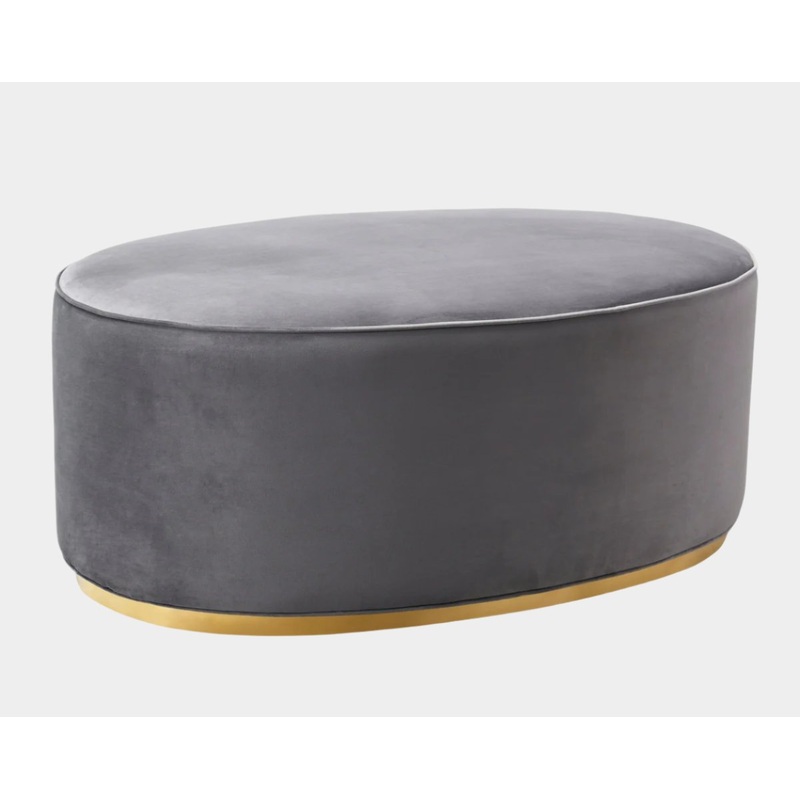 Scarlett Grey Ottoman