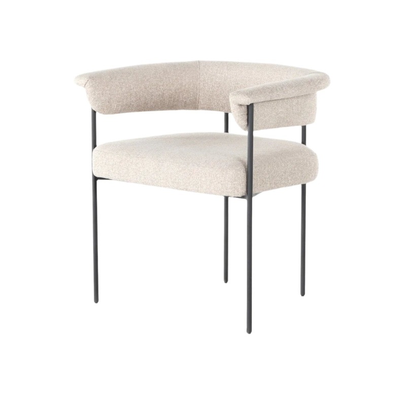 Sutter Beige Boucl Dining Chair