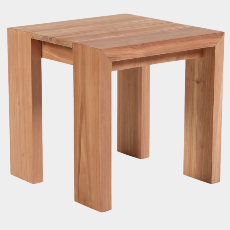 Tulum Teak Wood Outdoor Patio End / Side Table