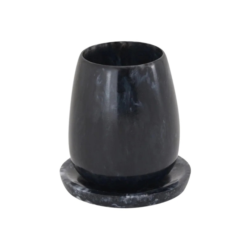 Rounded Swirl Resin Kiddush Cup