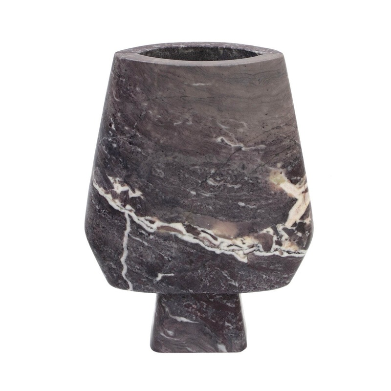 Samma Grey Marble Vase