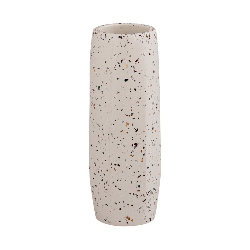 Terrazzo White Vase – Medium Skinny