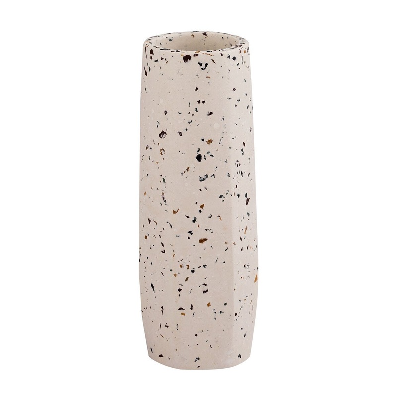 Terrazzo White Vase – Small Skinny