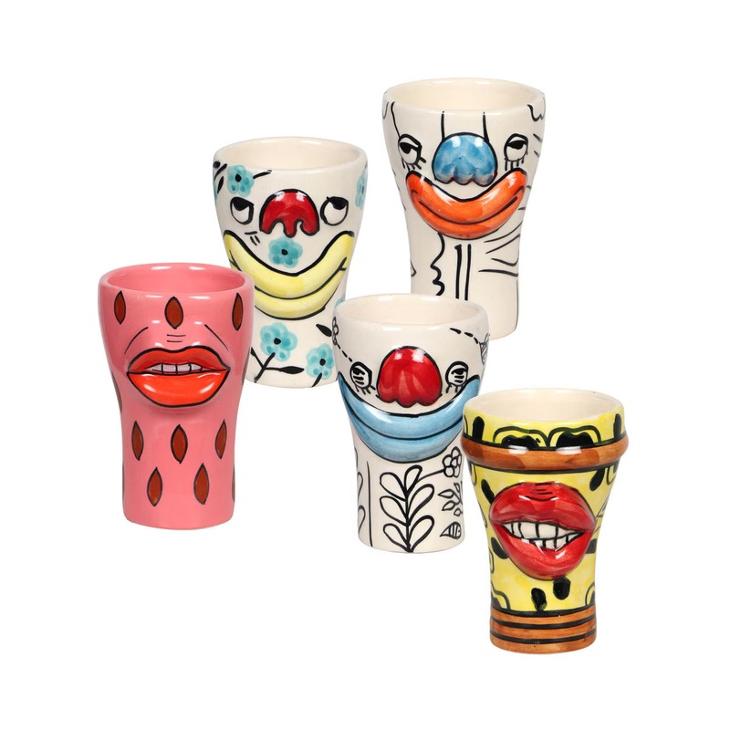 Velma Collection – Set of all 5 Ceramic Glasses