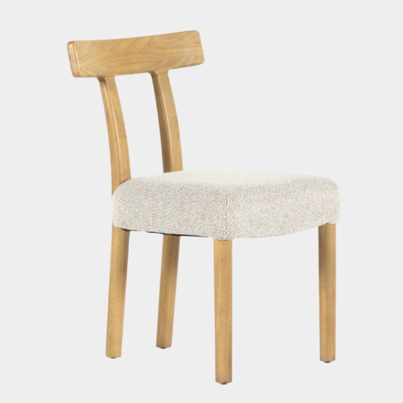 Ziady Brunswick Pebble Upholstered Wood Dining Chair