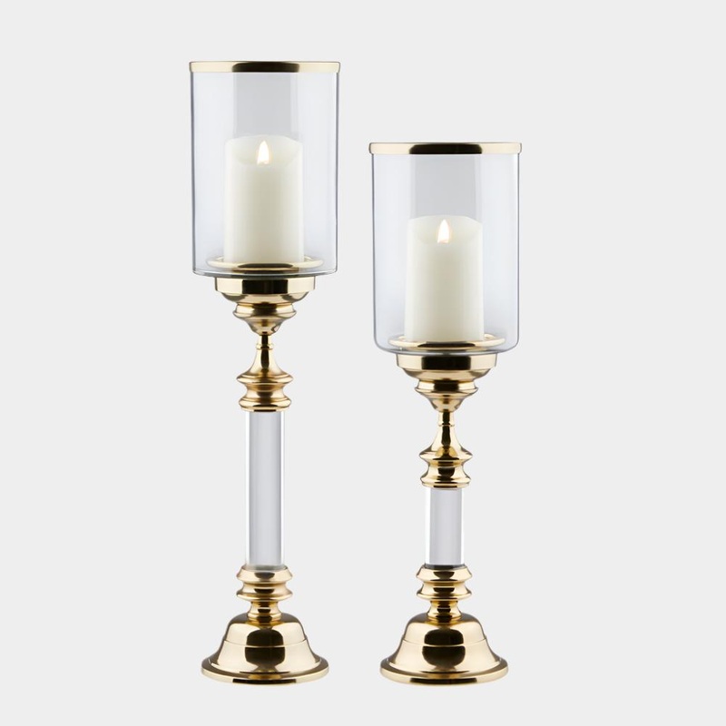 Saben Candle Holders – Gold