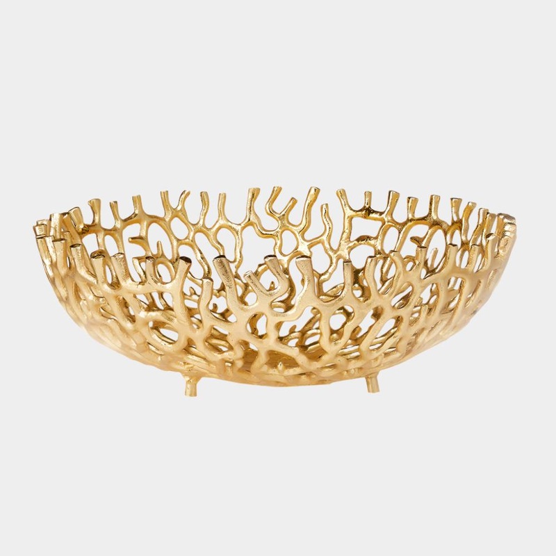 XC-25243-G Gold Round Bowl