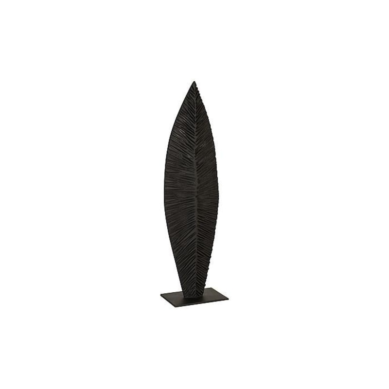 Carved Leaf on Stand, Burnt, MD
