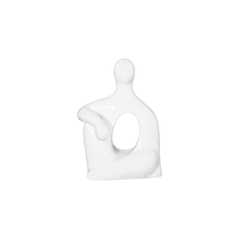 Seated Sculpture, Gel Coat White