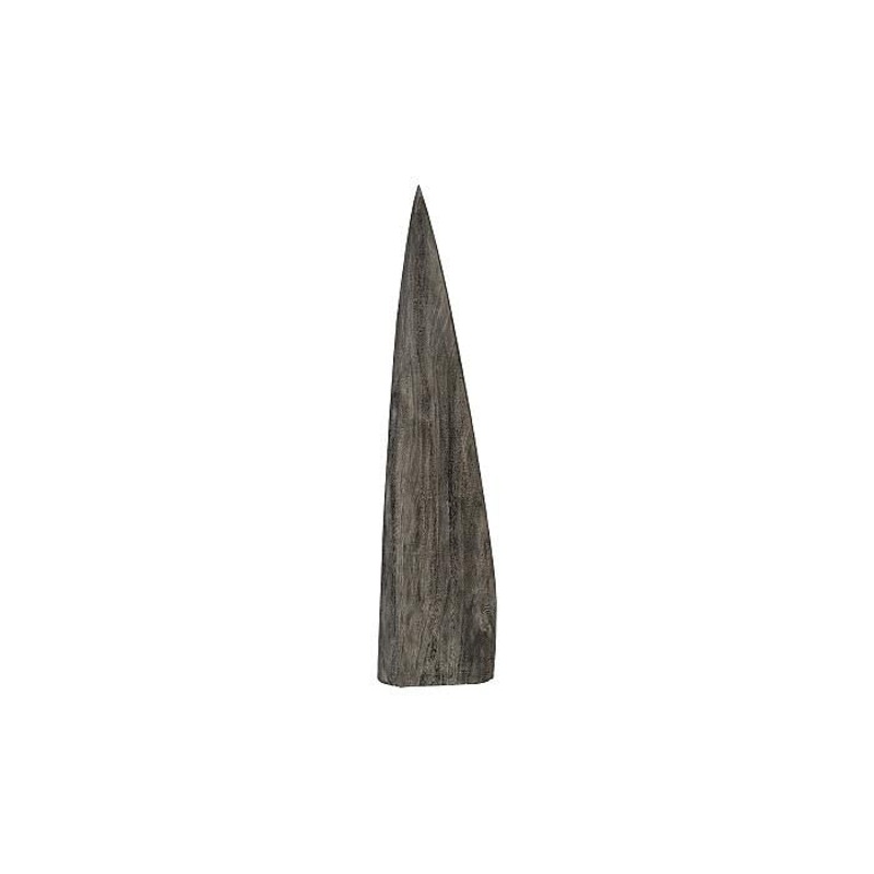 Shark Tooth Sculpture, Small, Gray Stone Finish