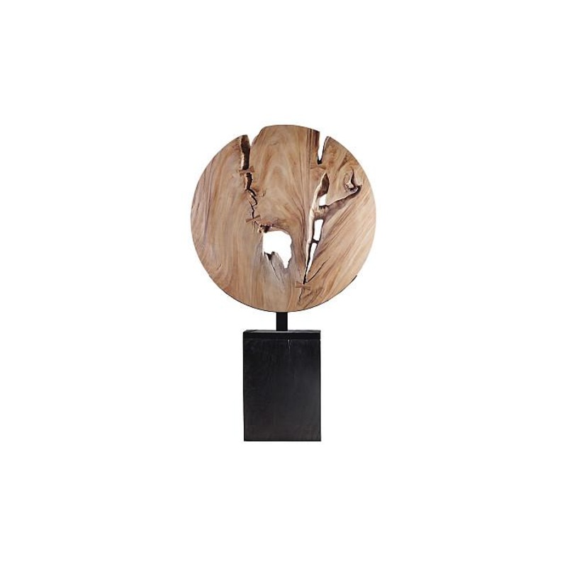 Wooden Moon Sculpture