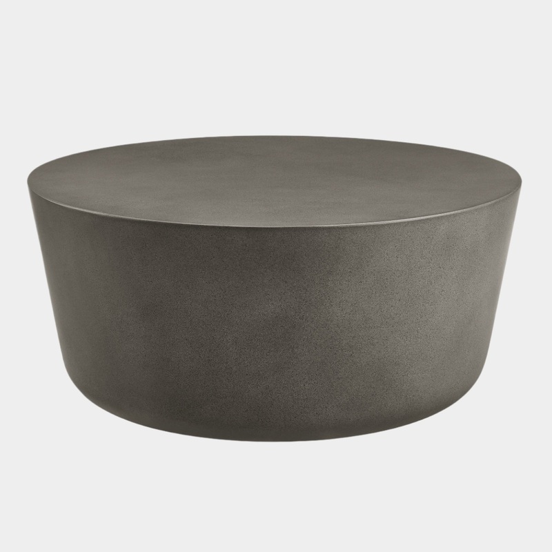 Brion Round Indoor – Outdoor Patio Concrete Coffee Table