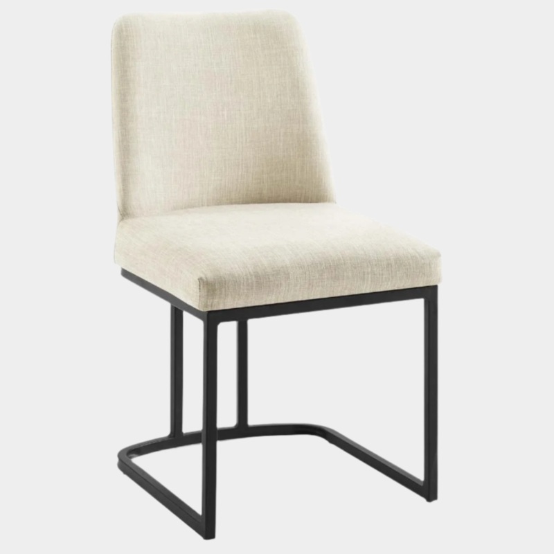 Amplify Sled Base Upholstered Fabric Dining Side Chair