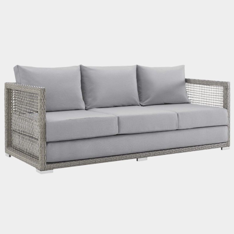 Aura Outdoor Patio Wicker Rattan Sofa