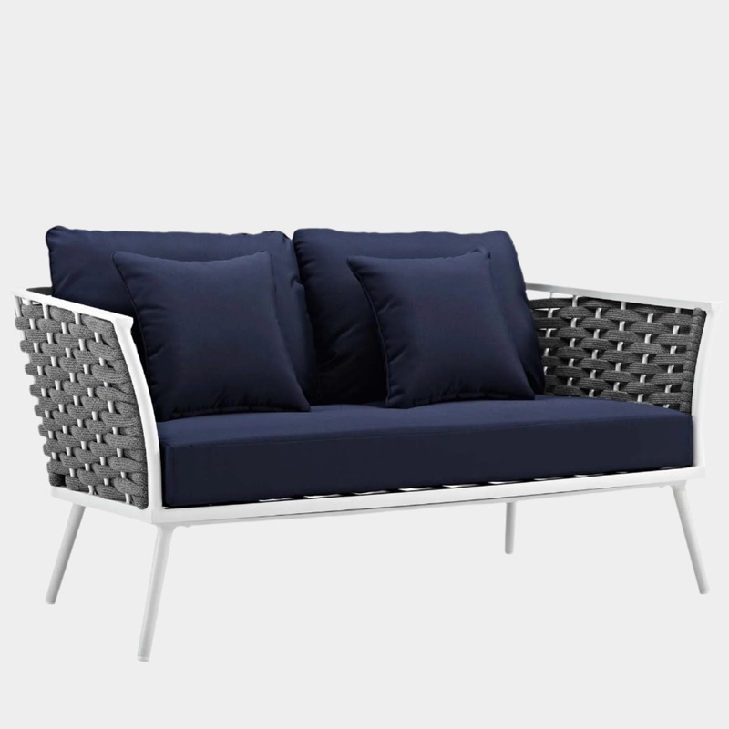 Stance Outdoor Patio Aluminum Loveseat