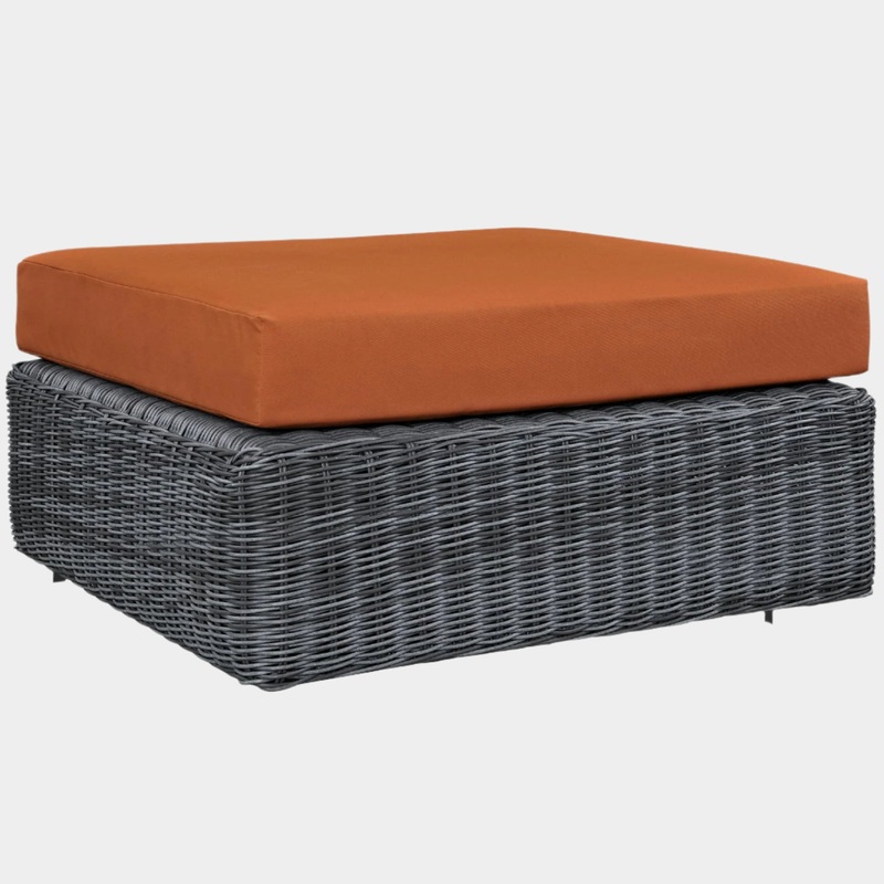 Summon Outdoor Patio Sunbrella Square Ottoman