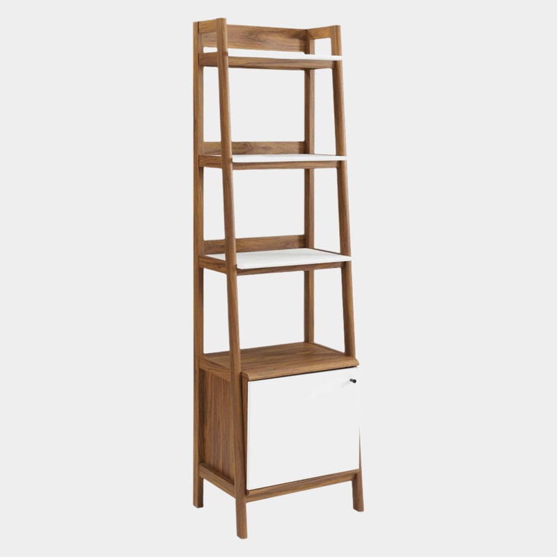 Bixby 21″ Bookshelf in Walnut White