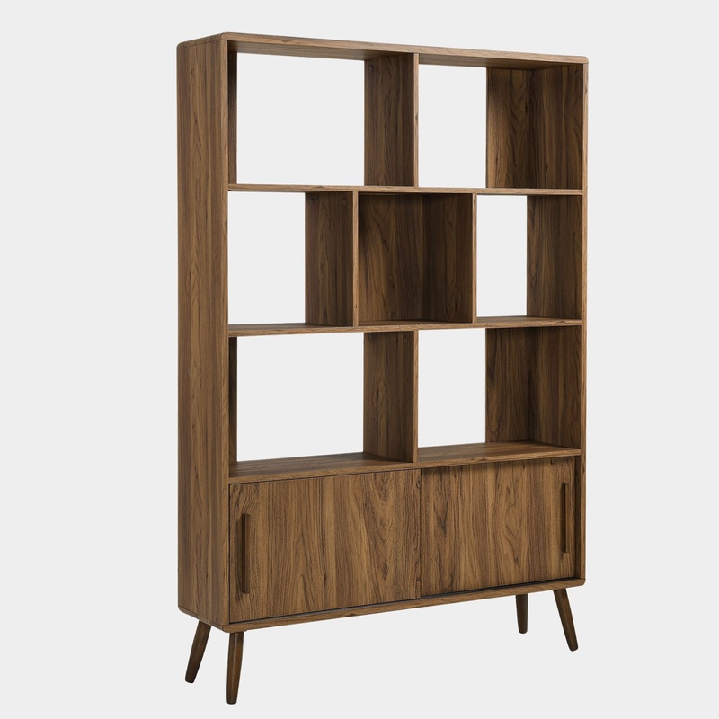 Transmit 45″ Bookcase with Sliding Doors