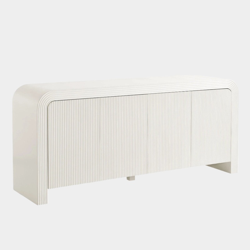 Waterflute 70″ Fluted Sideboard Cabinet