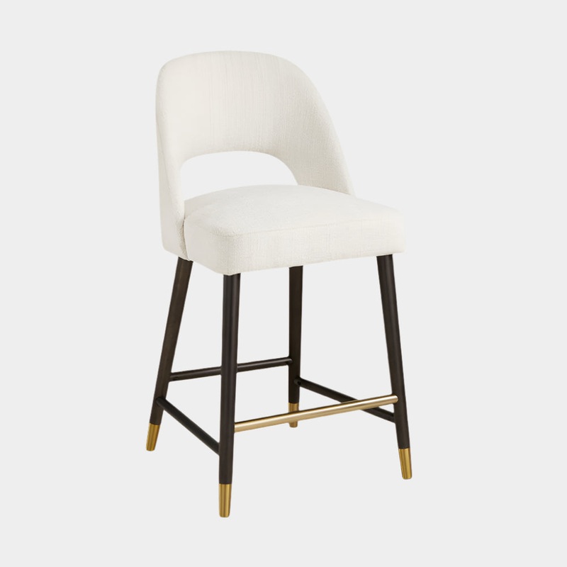 Abigail Counter Chair: Walnut Finish