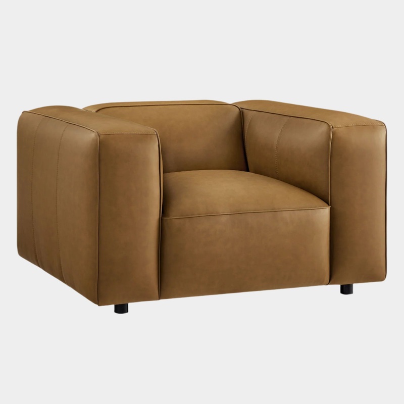 Auren Upholstered Vegan Leather Armchair
