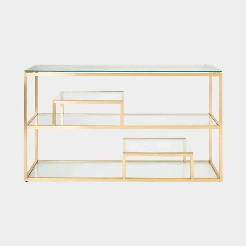 Barolo Gold Console Table