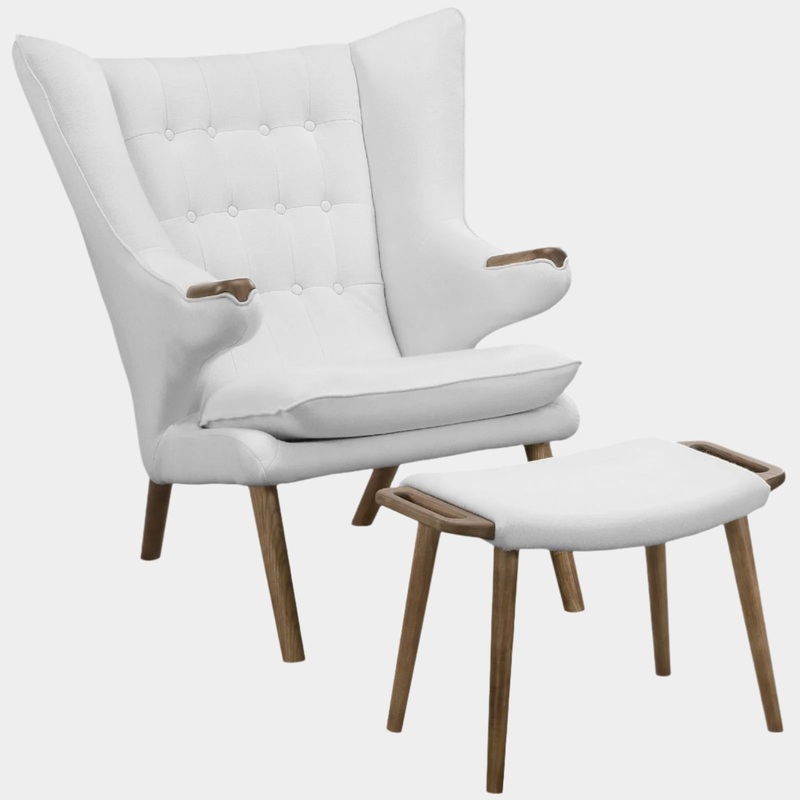 Bear Lounge Chair and Ottoman