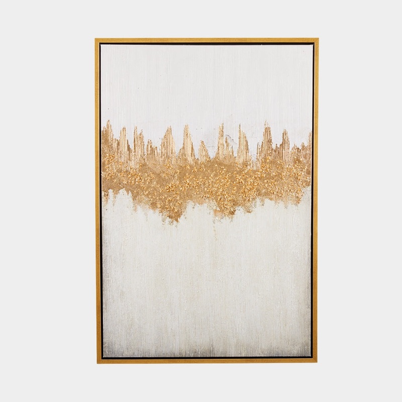 Wall Art: White and Gold