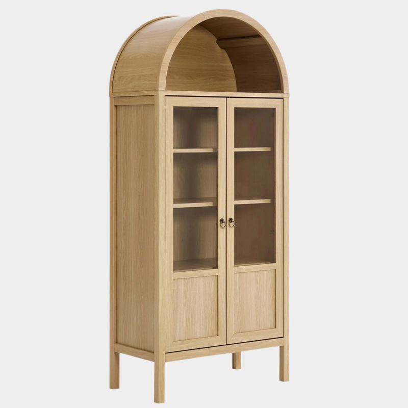 Tessa Tall Arched Storage Display Cabinet