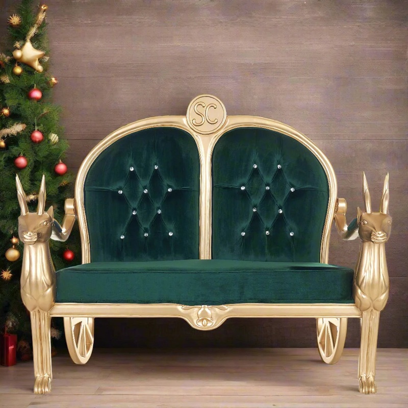 Santa Reindeer Bench