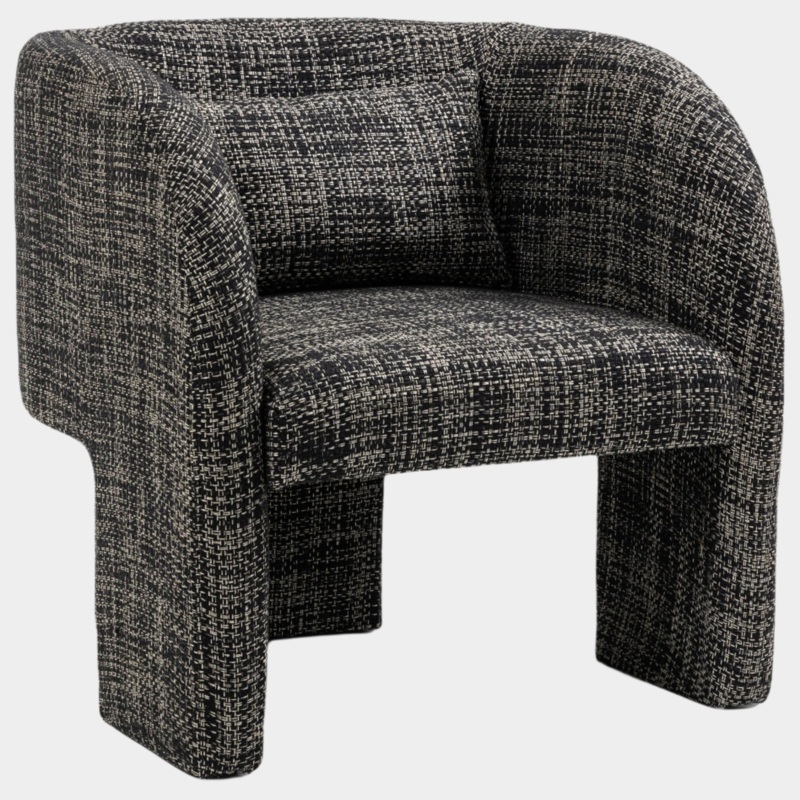 Sawyer Weaved Fabric Upholstered Accent Chair