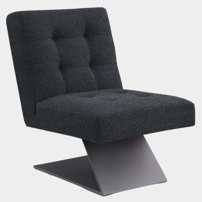 Zeal Boucle Fabric Upholstered Accent Chair