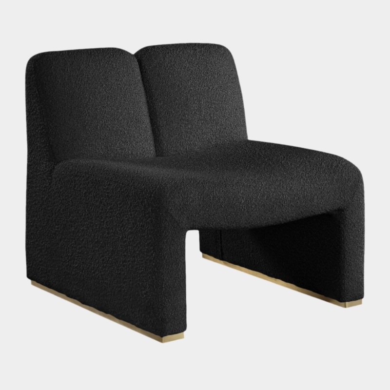 Alta Boucle Fabric Upholstered Accent Chair