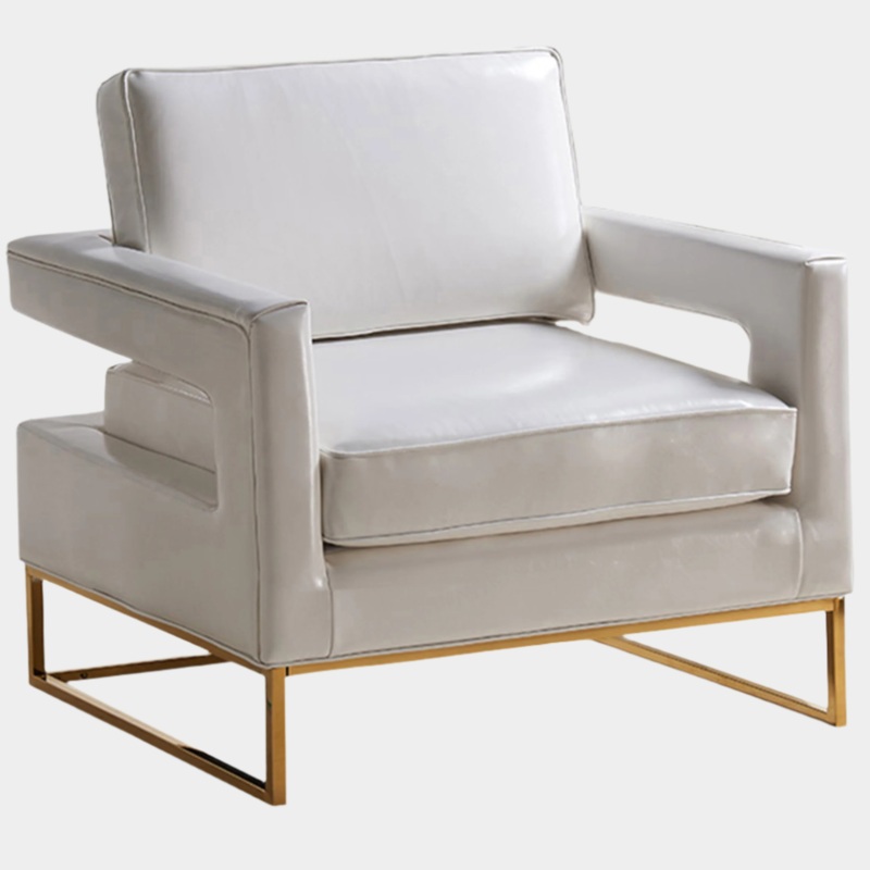 Amelia Vegan Leather Upholstered Accent Chair