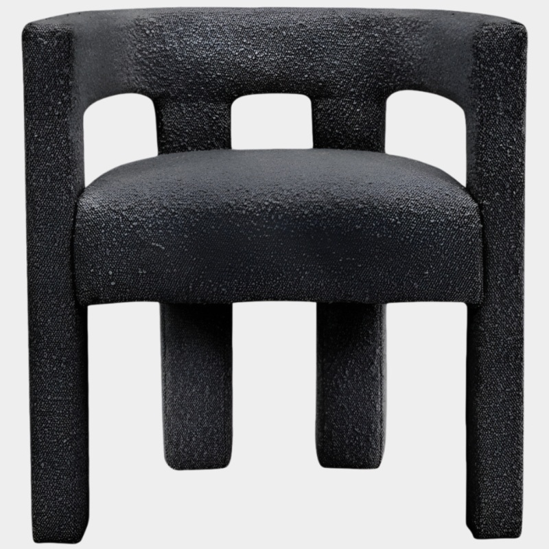 Athena Boucle Fabric Upholstered Accent | Dining Chair