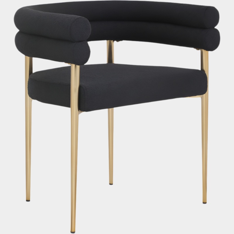 Brielle Boucle Fabric Upholstered Dining Chair