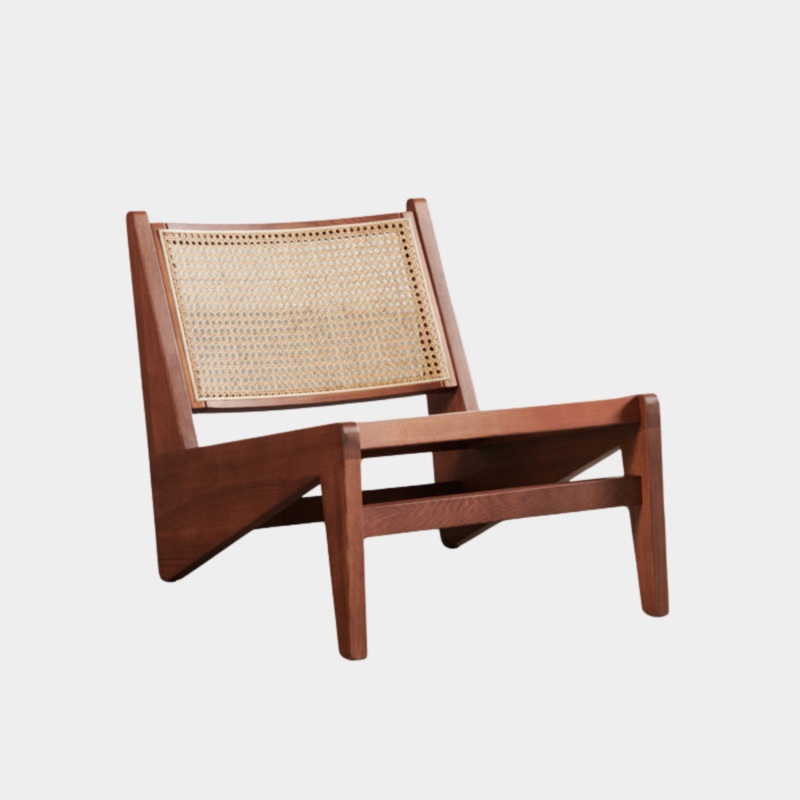 CANBERRA -Walnut Wood Lounge Chair
