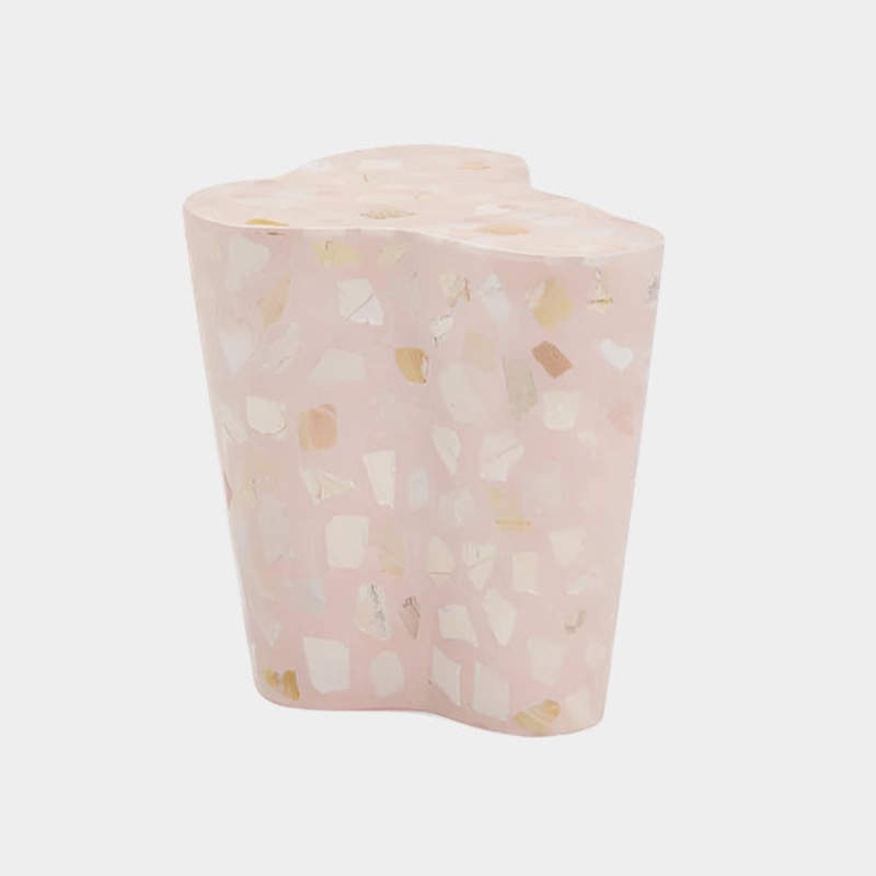 Slab Terrazzo Indoor/Outdoor Side Table