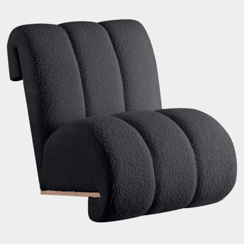 Swoon Faux Sheepskin Upholstered Accent Chair