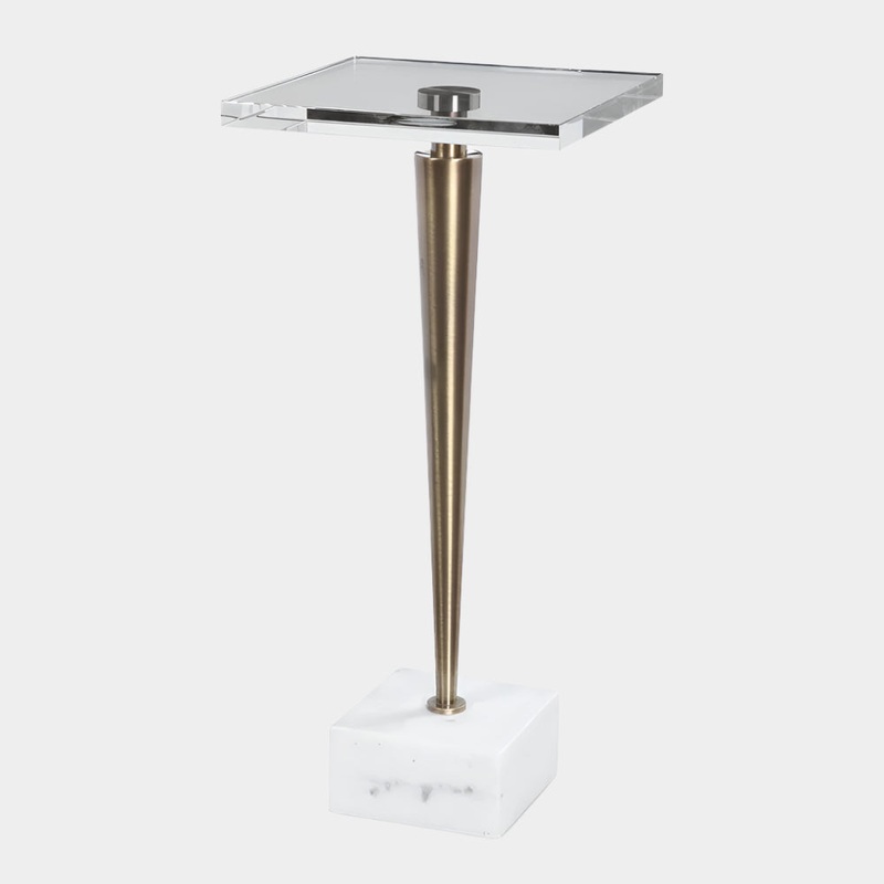 Campeiro Drink Table, Brass
