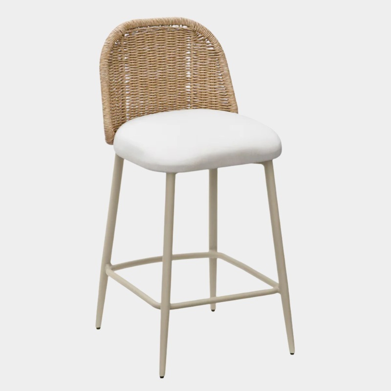 Alexa Performance Fabric Outdoor Stool