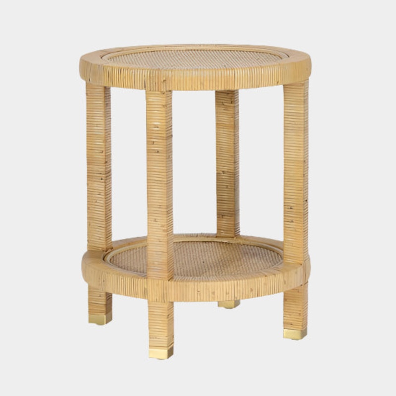 Amara Natural Rattan Side Table