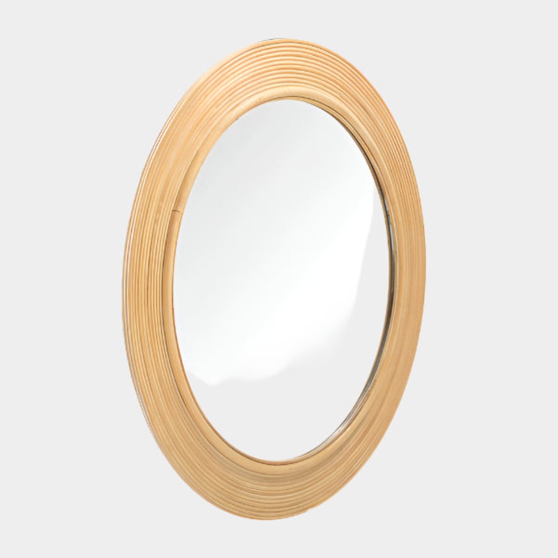 Tanya Rattan Round Wall Mirror