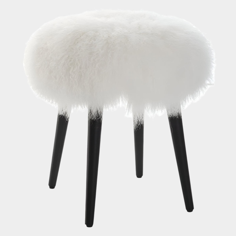 Wooly Accent Stool