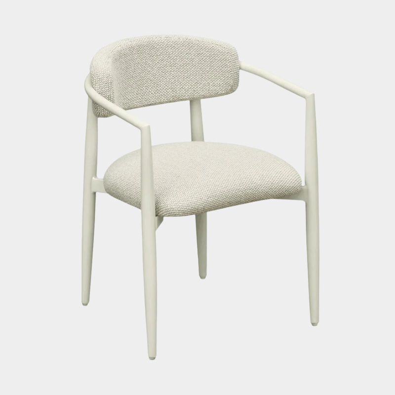 Annika Textured Outdoor Dining Arm Chair
