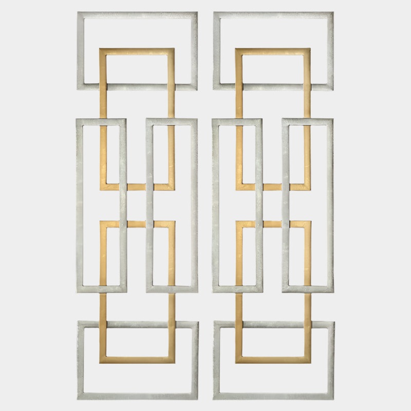 Aerin Metal Wall Panels, S/2