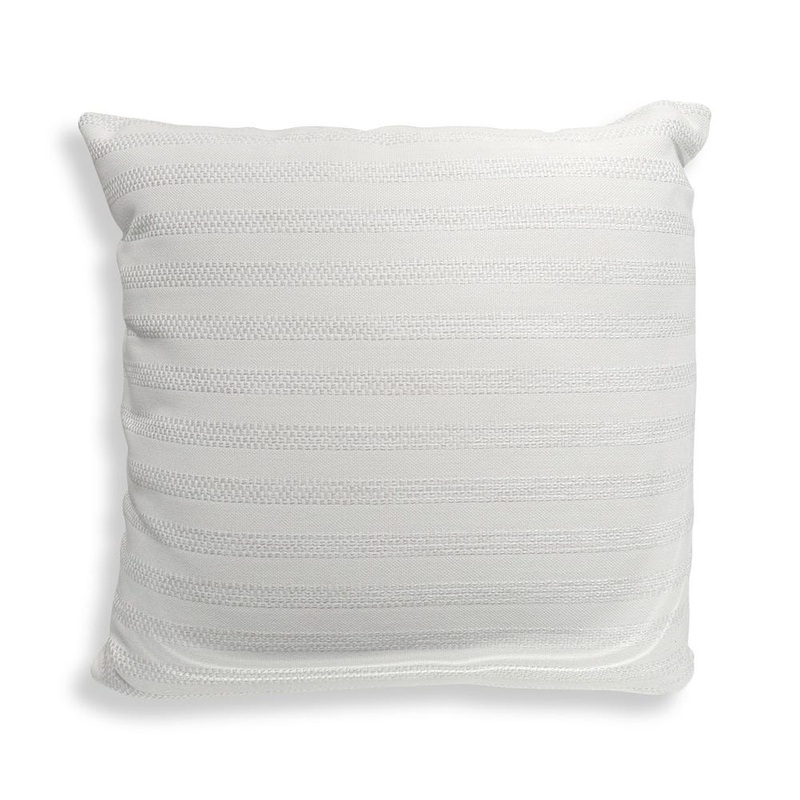 Basket Stripe Outdoor Pillow – Ivory