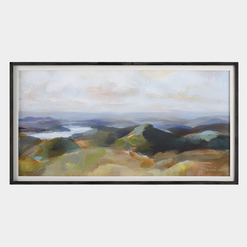 Above The Lakes Framed Print