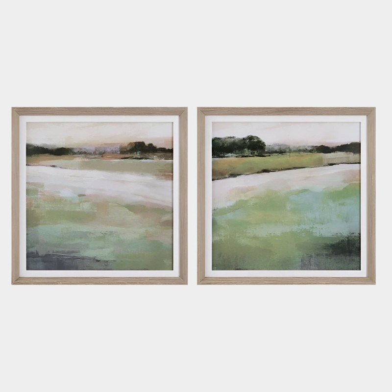 Vivid Vista Framed Prints, S/2