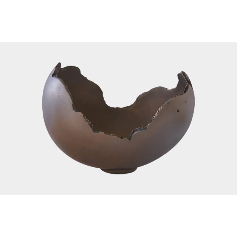 Burled Bowl, Resin, Bronze Finish
